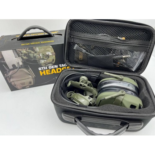 6TH GEN TACTICAL HEADSET тактическая гарнитура, звукосниматель и шумоподавление, активные в Зеленограде