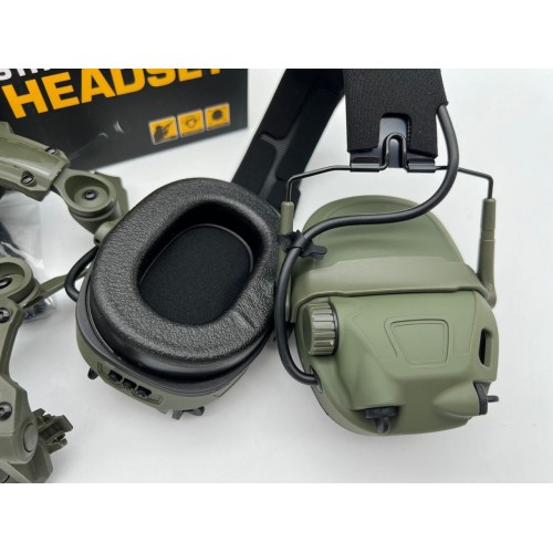 6TH GEN TACTICAL HEADSET тактическая гарнитура, звукосниматель и шумоподавление, активные в Зеленограде