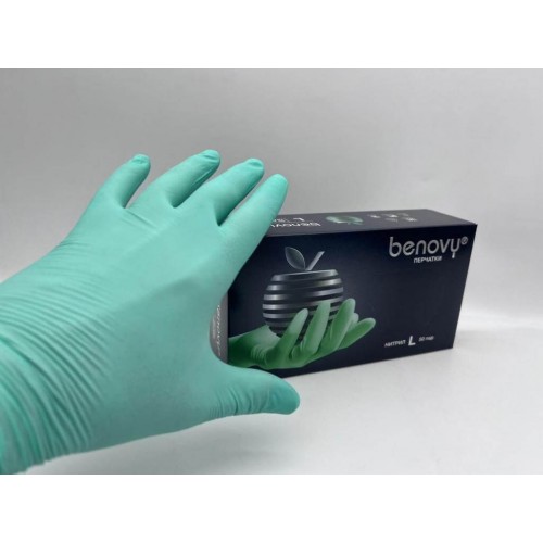 BENOVY MULTICOLOR НИТРИЛ медицинские цветные перчатки в Зеленограде