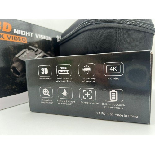 Бинокль ночного видения 3D NIGHT VISION / 4K VIDEO  (с креплением на голову)  в Зеленограде