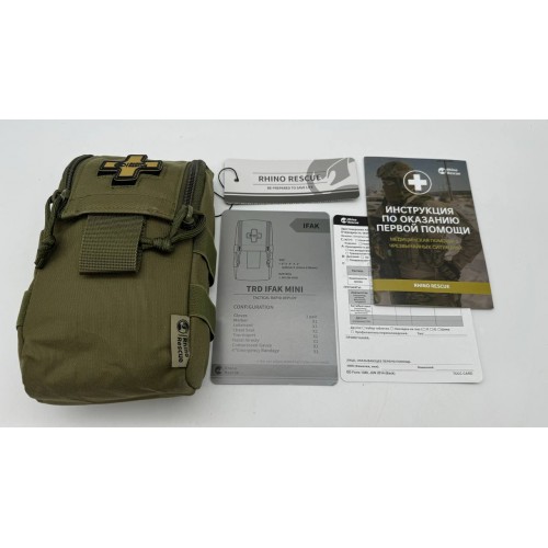 Военная тактическая аптечка RHINO RESCUE IFAK TRD MINI 11в1 в Зеленограде