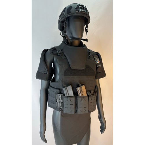 Бронежилет разгрузочный UNIVERSAL ARMOR в Зеленограде (СВМПЭ + бронеплиты Бр5 класса) черный